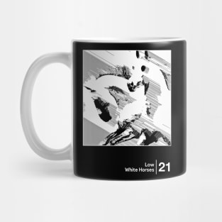 Low - White Horses / Minimalist Graphic Artwork Design Mug